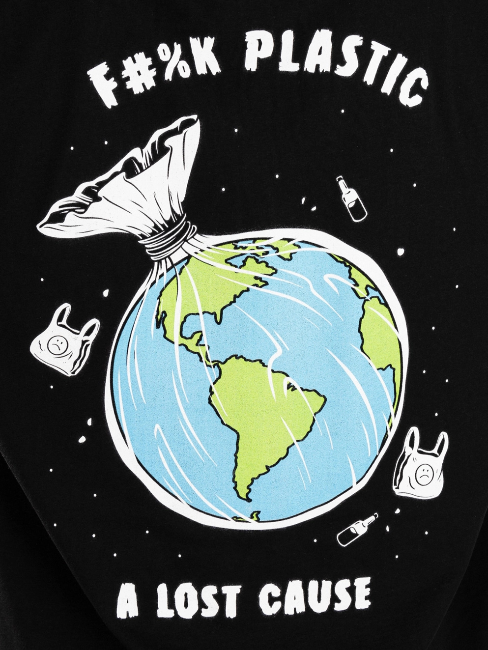 A Lost Cause F%#K Plastic T-Shirt black