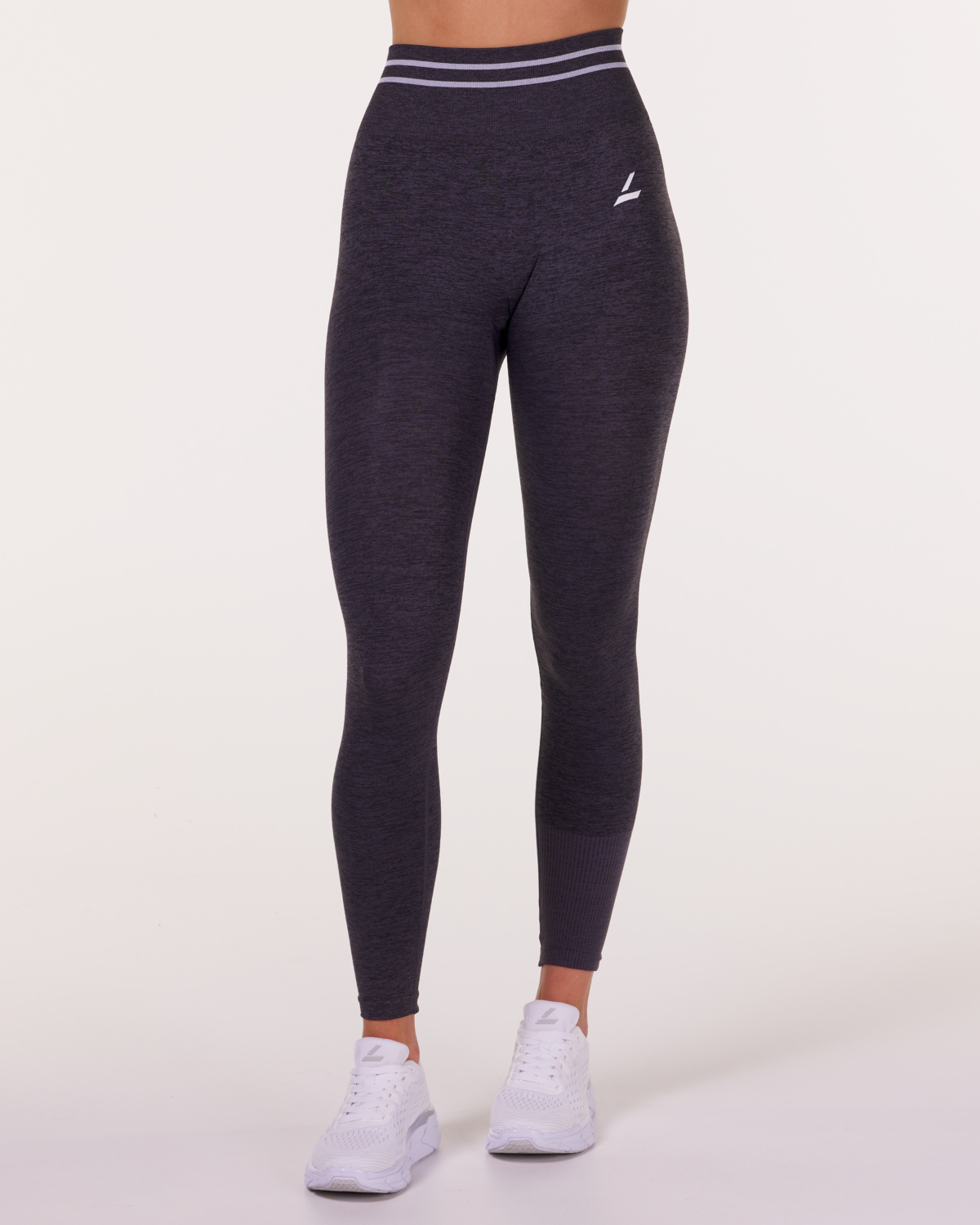 LEVITY Gravity Logo Seamless Tights Grey Iron Marl