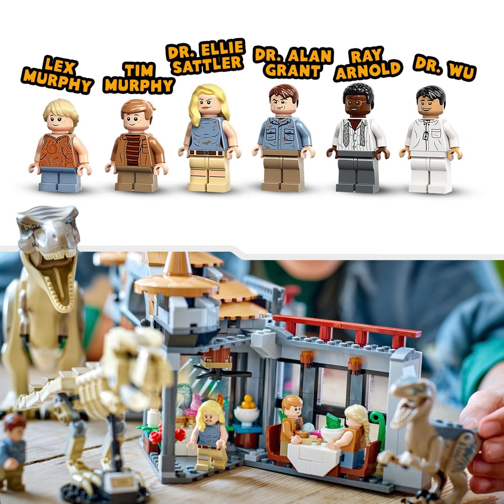LEGO Jurassic Park 76961 Besucherzentrum: T. rex & Raptor greifen an – Jurassic World Set