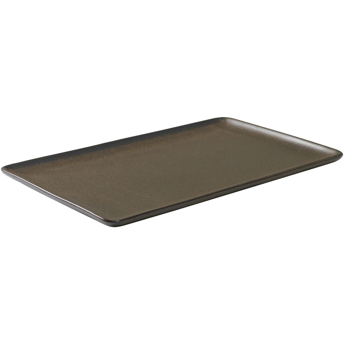 RAW Rektangulær tallerken 31.5 cm, Metallic Brun