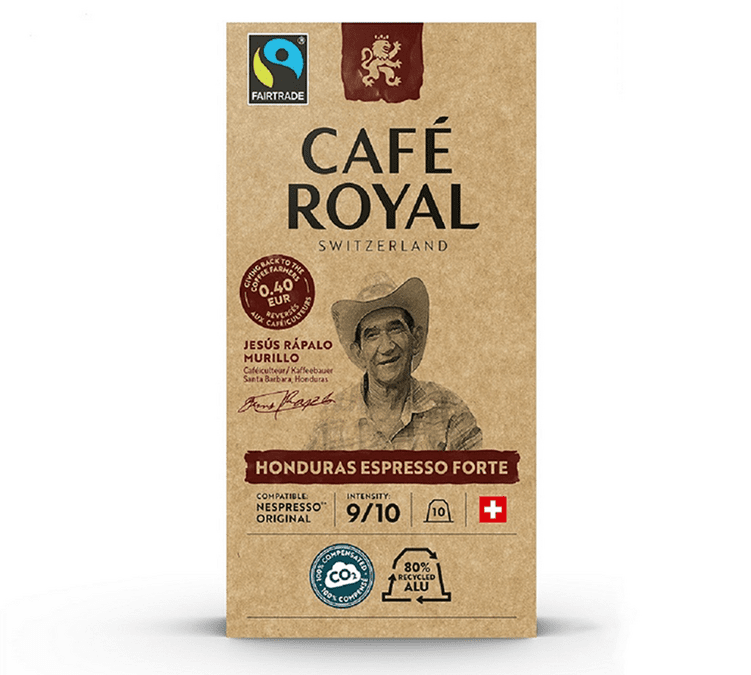 10 Capsules compatibles Nespresso® - Honduras espresso forte - CAFE ROYAL