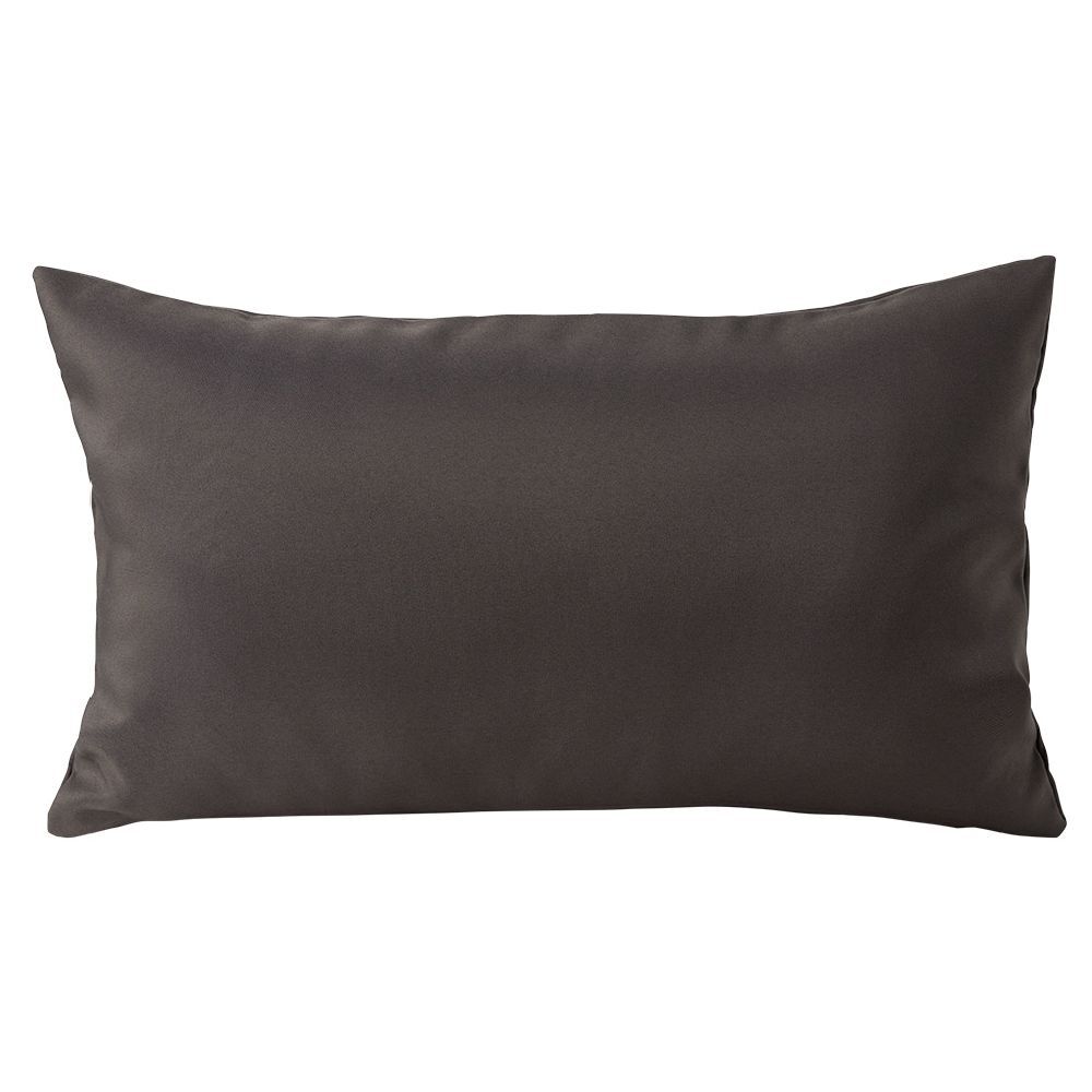 Housse de coussin polyester 30x50cm gris