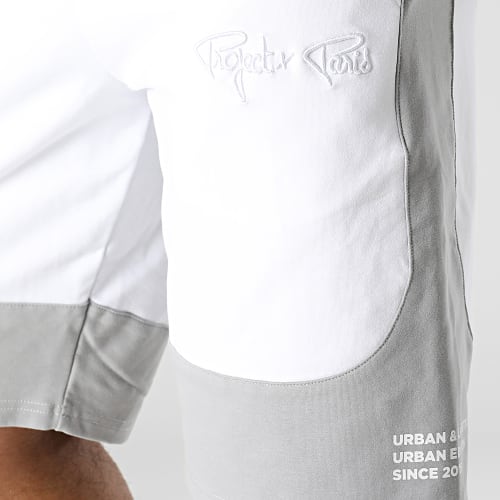 Short Jogging 2340023 Blanc Gris