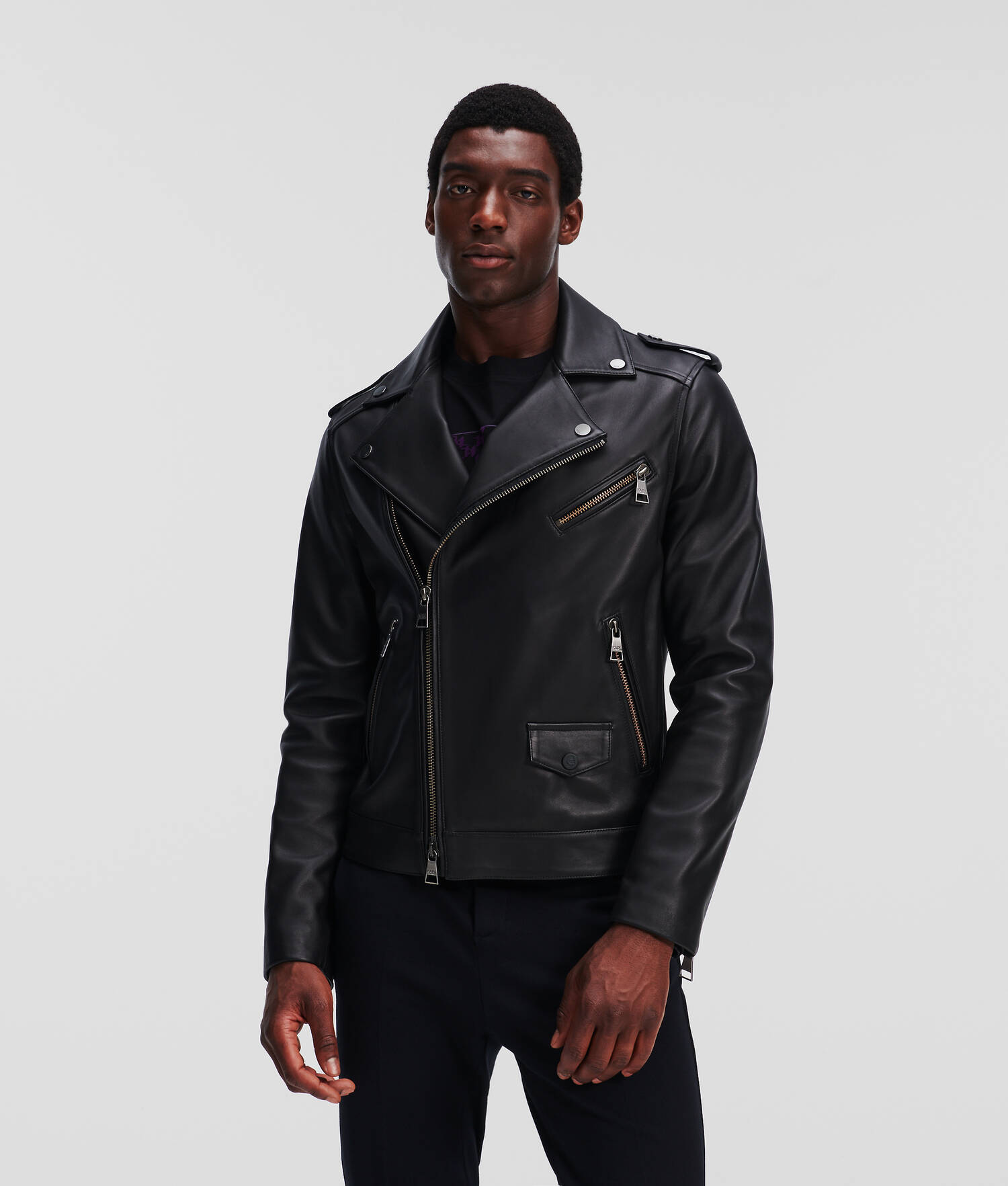 VESTE DE MOTARD EN CUIR
