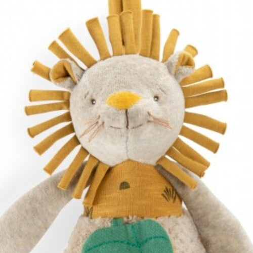 Moulin roty activiteitenknuffel leeuw - 30 cm