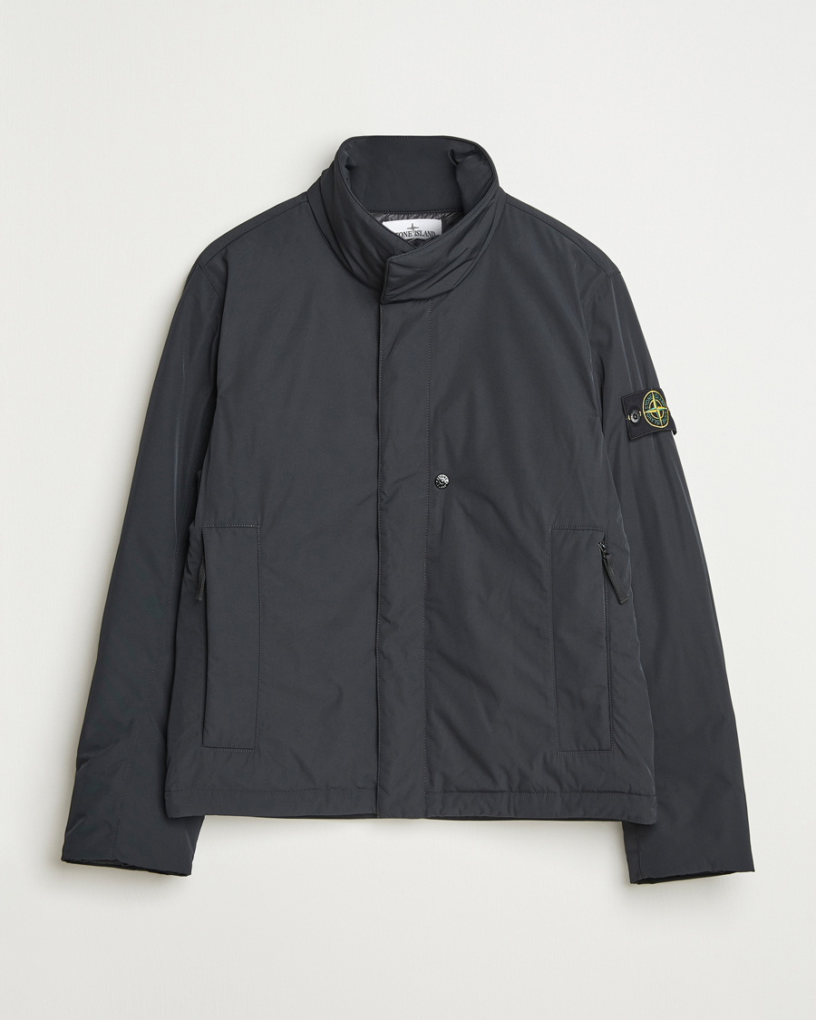 Stone Island Micro Twill Padded Jacket Black