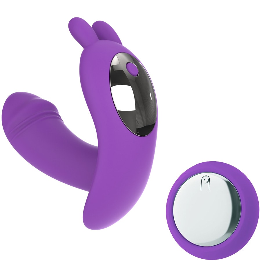 Vibromasseur stimulateur de clitoris télécommandé - 10 modes - Violet
