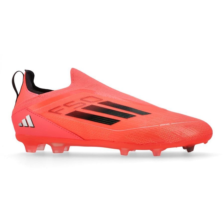 adidas F50 Pro Laceless FG Vivid Horizon - Turbo/Aurora Black/Argenté Enfant