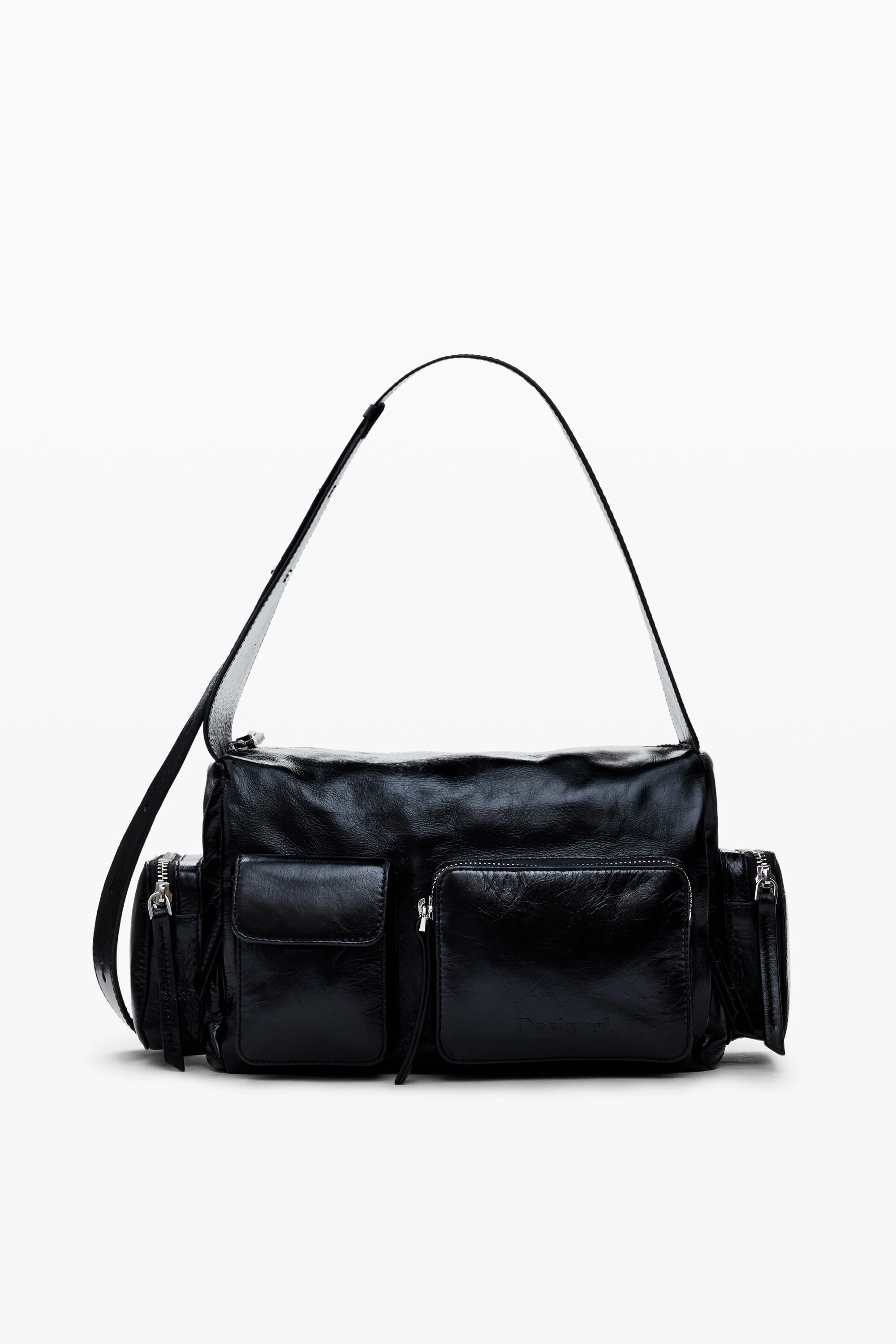 Bolso piel M bolsillos