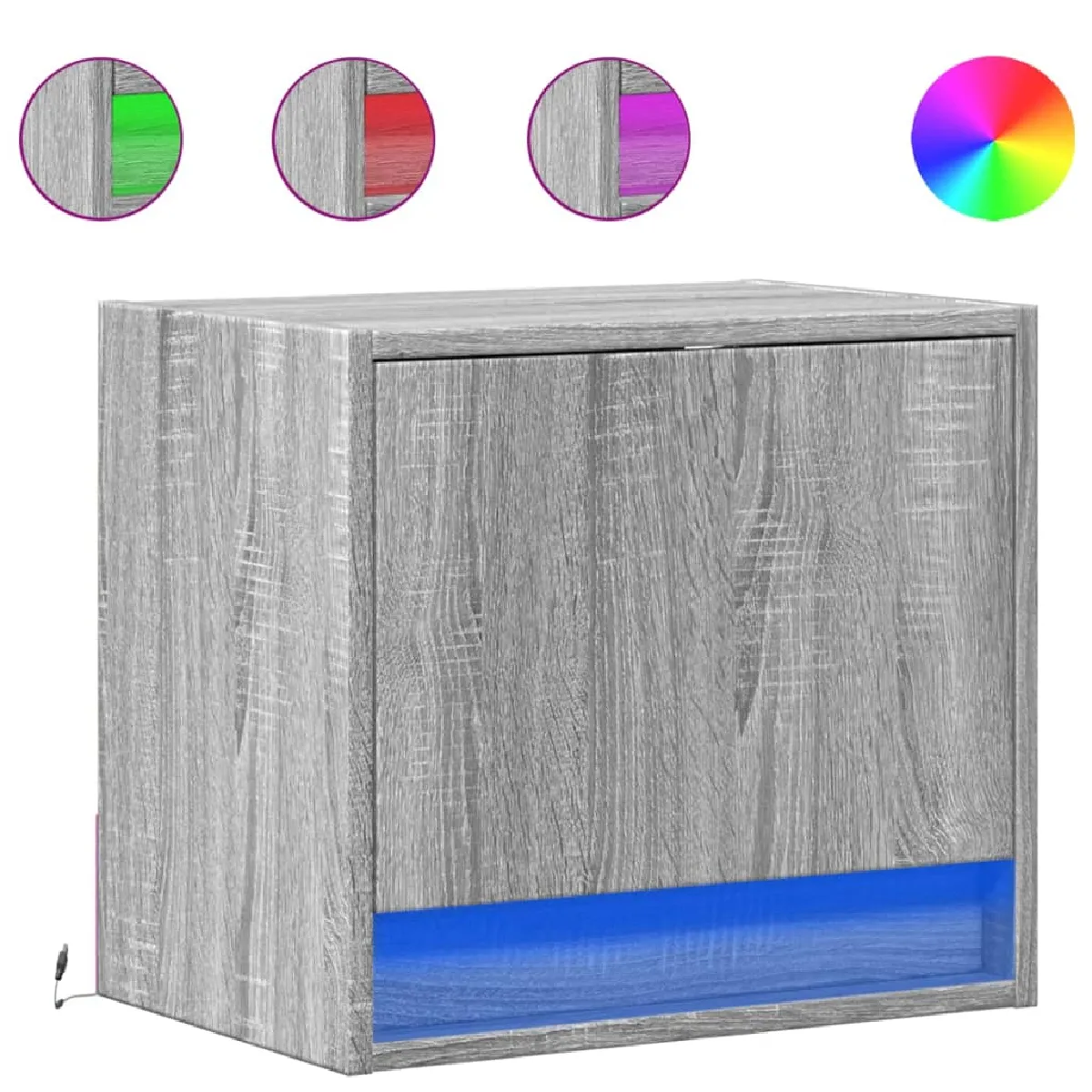 vidaXL Tables murales LED 2 pcs