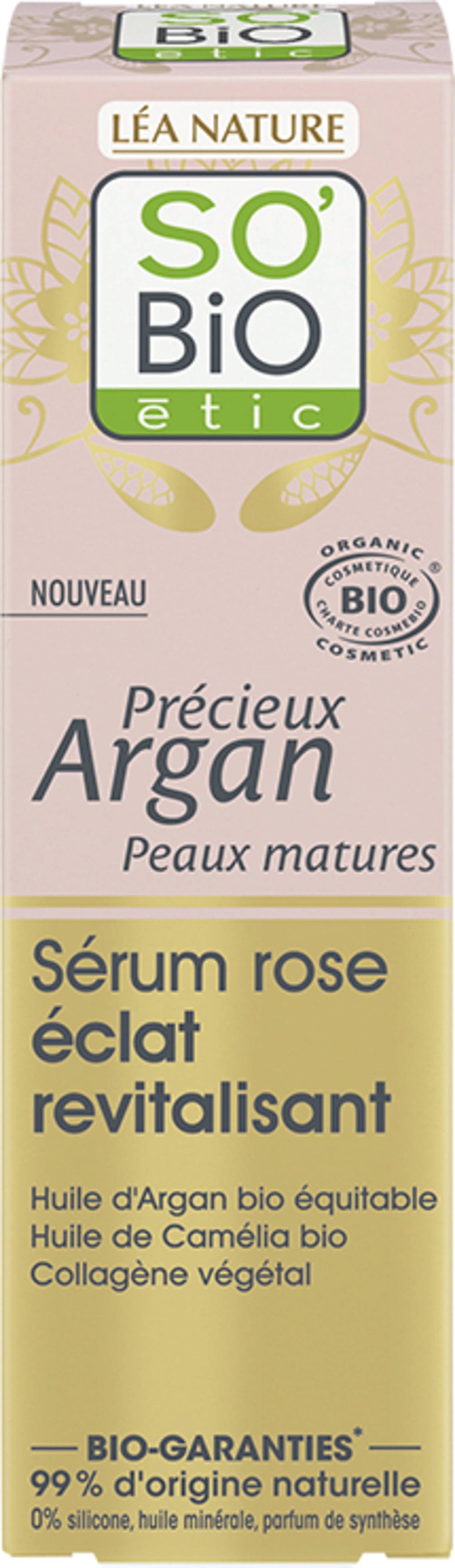 LÉA NATURE SO BiO étic  Argan Rosé Strahlkraft-Serum, 30 ml