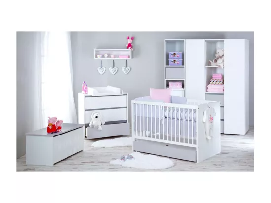 Lit bébé évolutif LittleSky by Klups Dalia - Blanc