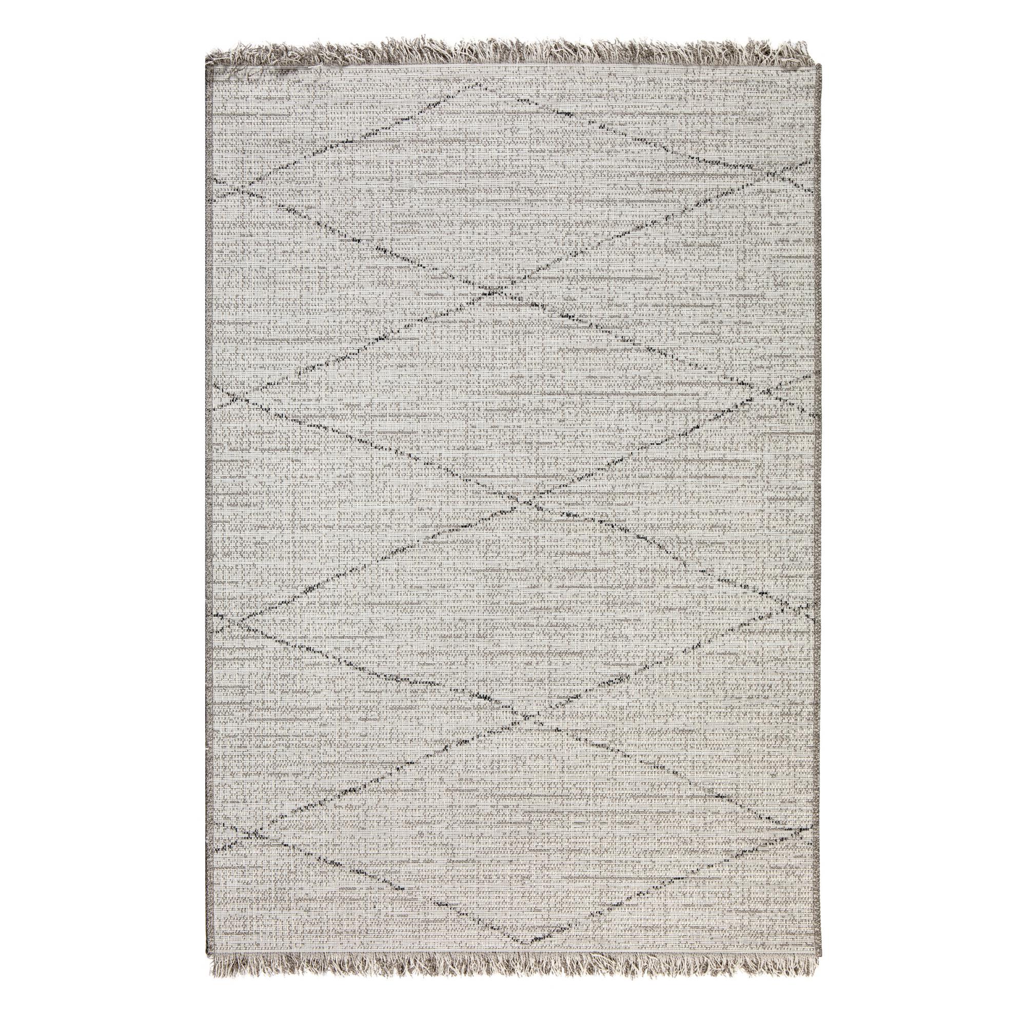 Tapis tweed outdoor neige 120 x 170 cm