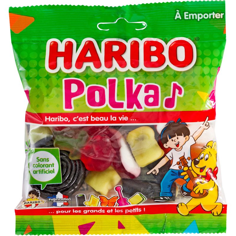 Bonbons Polka Haribo - Sachet de 120 g