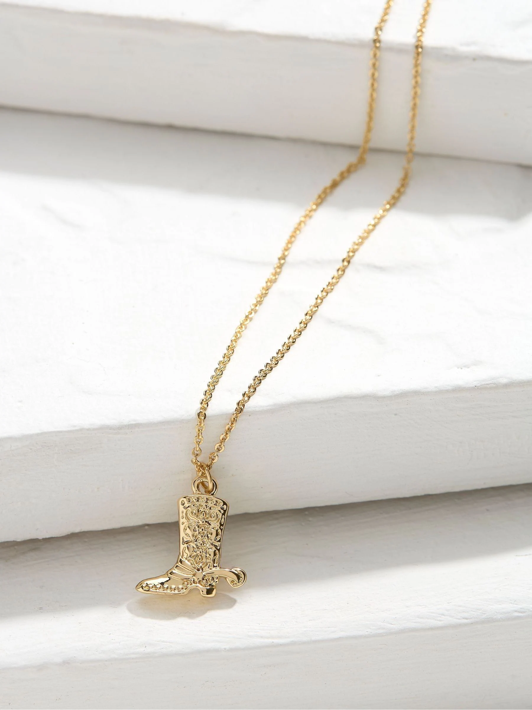 FatFace Cowboy Boot Pendant Necklace