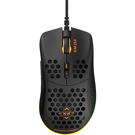 Deltaco DM210 RGB gaming mus - sort