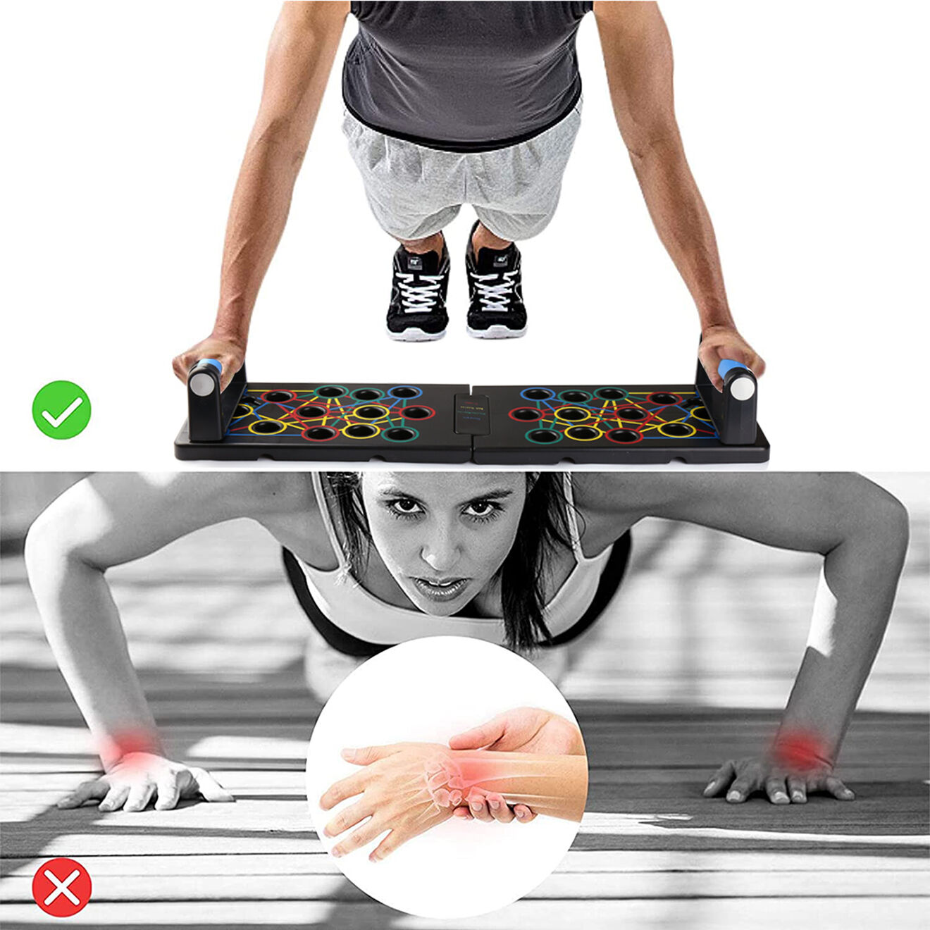 Onamaste Planche push-up noire