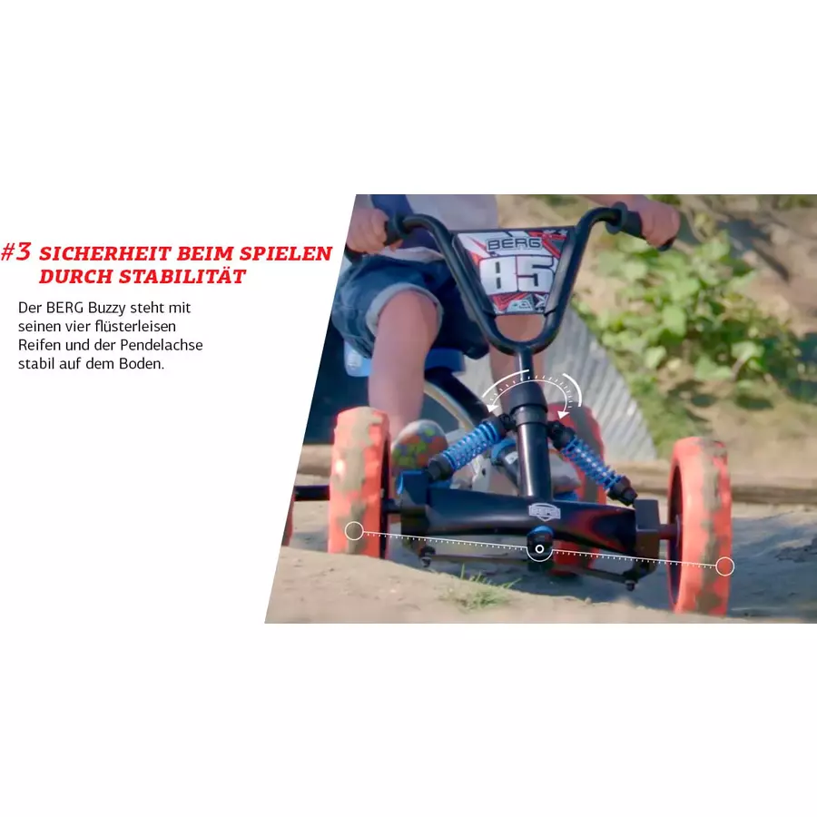 BERG Pedal Go-Kart Buzzy Red-Black - Sondermodell - Limitiert
