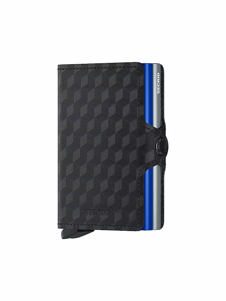 SECRID Geldbörse - Twinwallet Optical Twin Titanium Blue dunkelblau