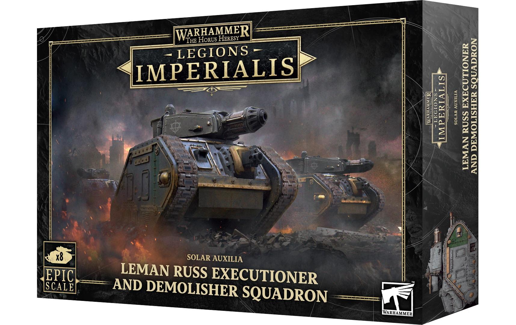Warhammer Horus Heresy Leman Russ Executioner Demolisher SqdWarhammer: Legions Imperialis – Leman Russ Executioner and Demolisher Squadron