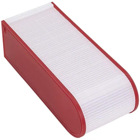 WEDO® Karteibox mit 100 liniterten Kartteikarten A8 gefüllt, rot
