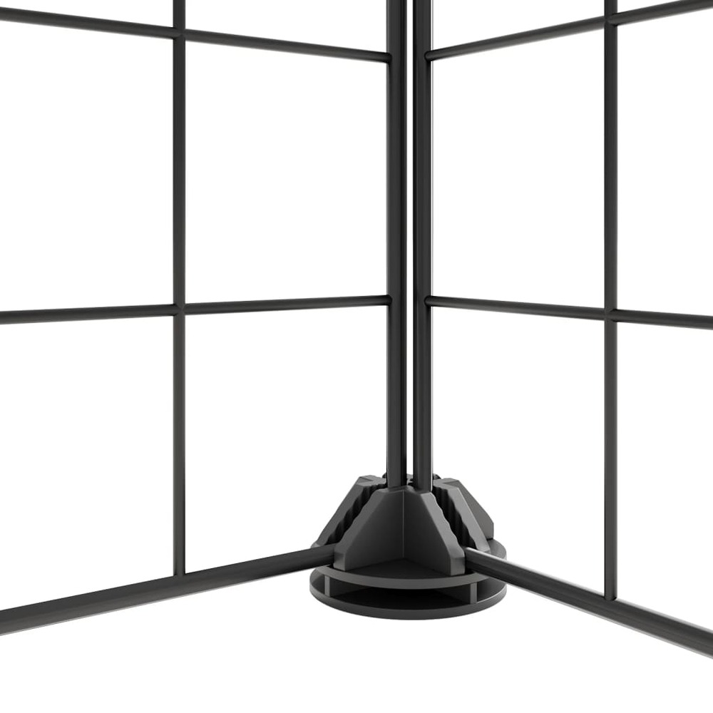 Cage animaux de compagnie à 44 panneaux et porte noir 35x35 cm