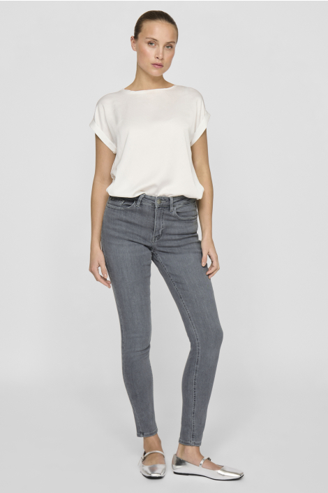 Vila grijze dames jeans