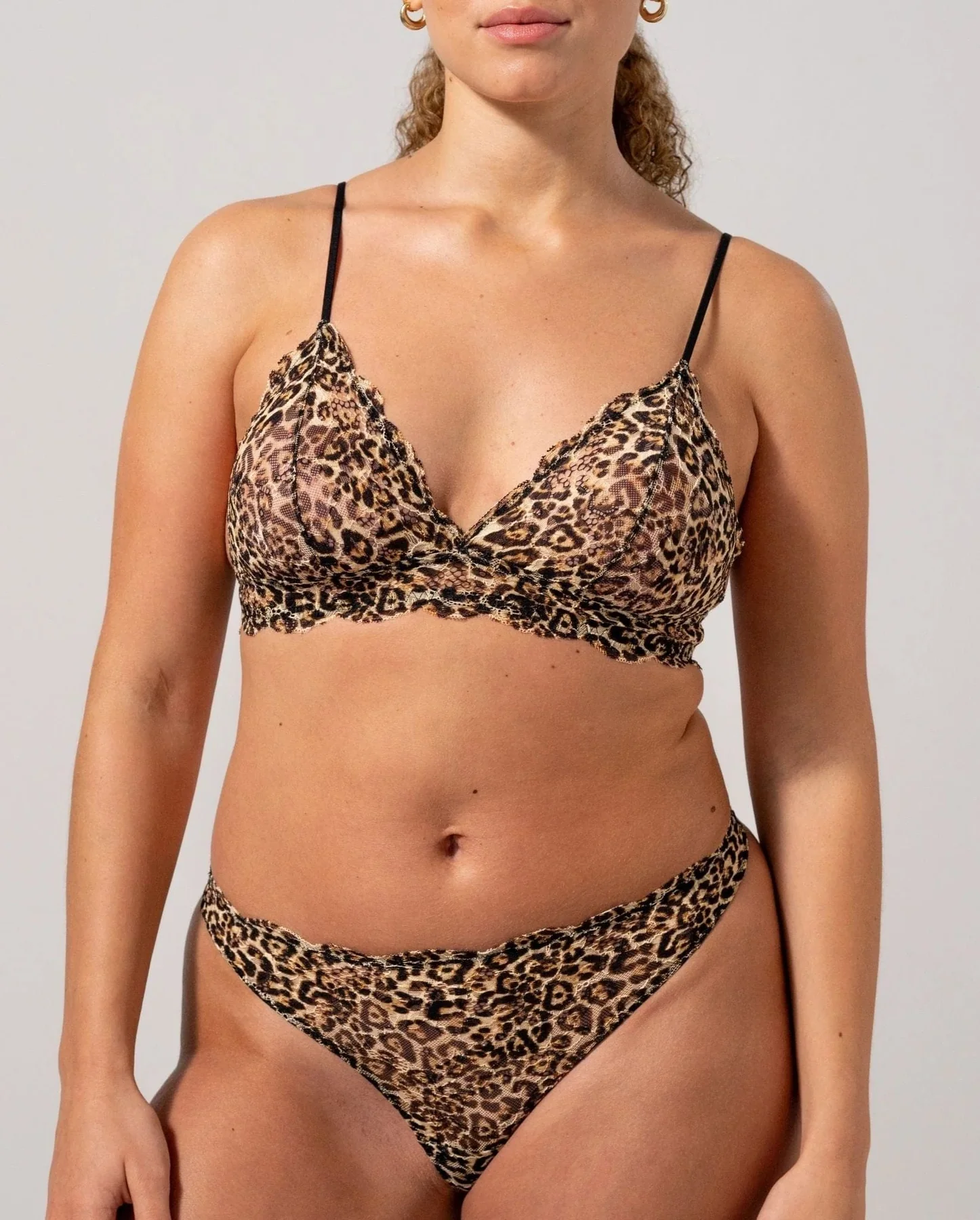 Understatement Underwear Lace Thong leopard