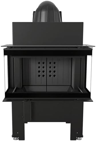 Kamineinsatz KRATKI NBC 680/280 7 kW Ø 160 schwarz Verkleidung
