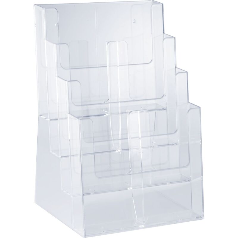 Présentoir de table Taymar 4 cases A4 transparent