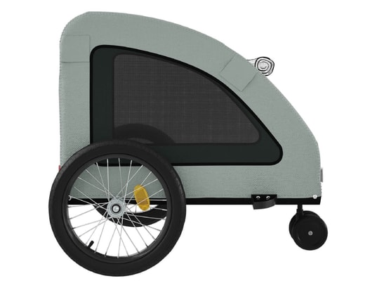 VIDAXL - Remorque de vélo pour animaux de compagnie gris