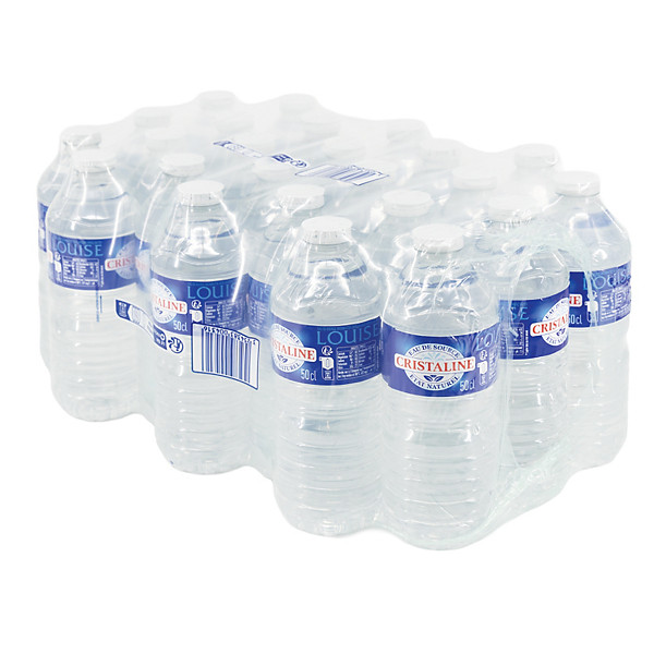 Eau plate Cristaline 50 cl, lot de 24 bouteilles