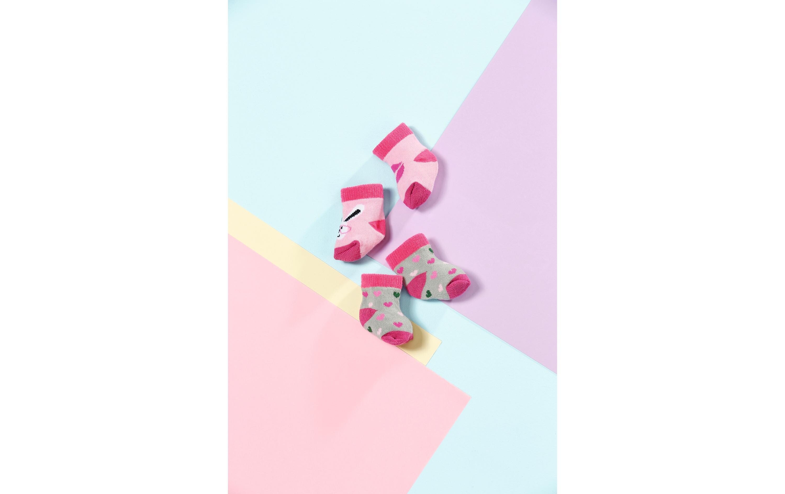 Puppenkleidung Socken 2 Stück assortiertBunte Söckchen für Puppen