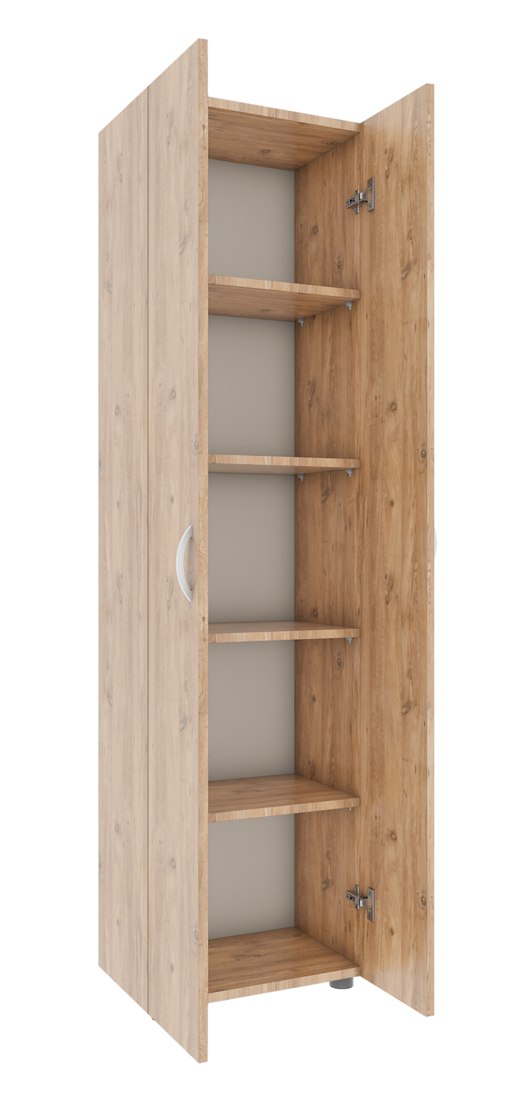 Büroschrank ULAS - Hongi-Eiche - 5 Fächer - 49 cm
