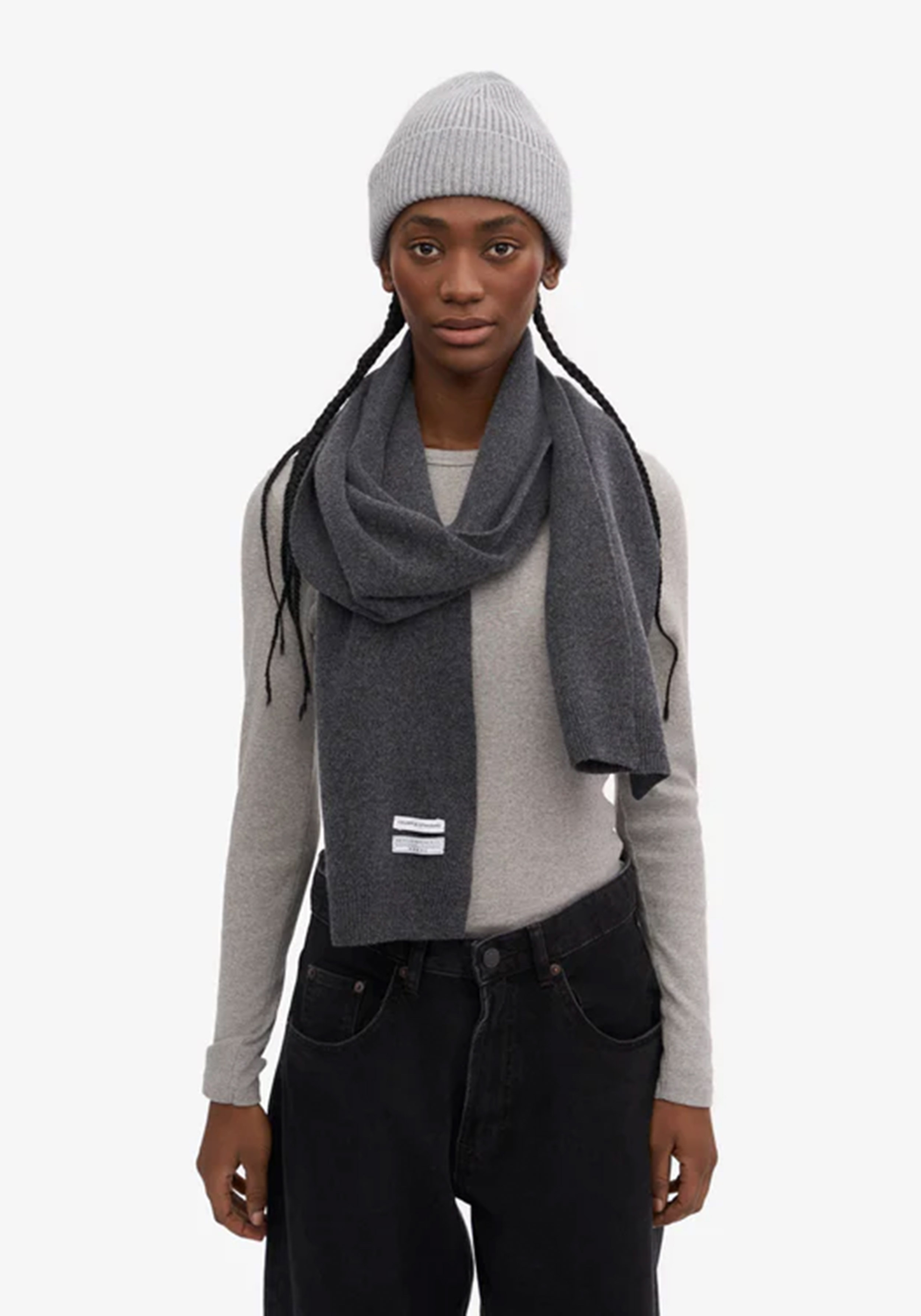 Colorful Standard Merino-Wollschal Lava Grey