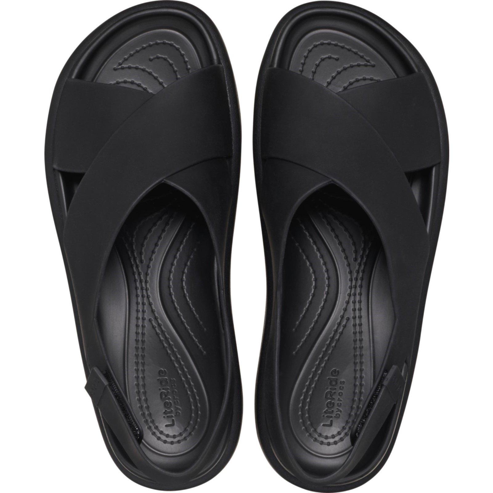 Crocs Brooklyn Lux Cross Strap Shoes Womens