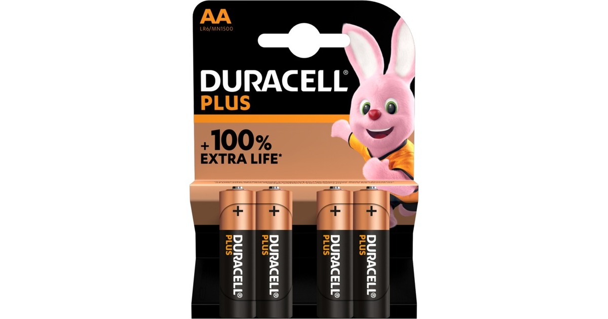 DuracellPlus Alkaline AA batterijen  (4 stuks)