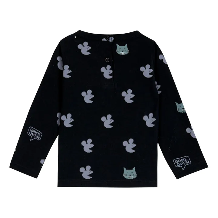 Emile et Ida T-Shirt Coton Bio Souris | Gris anthracite