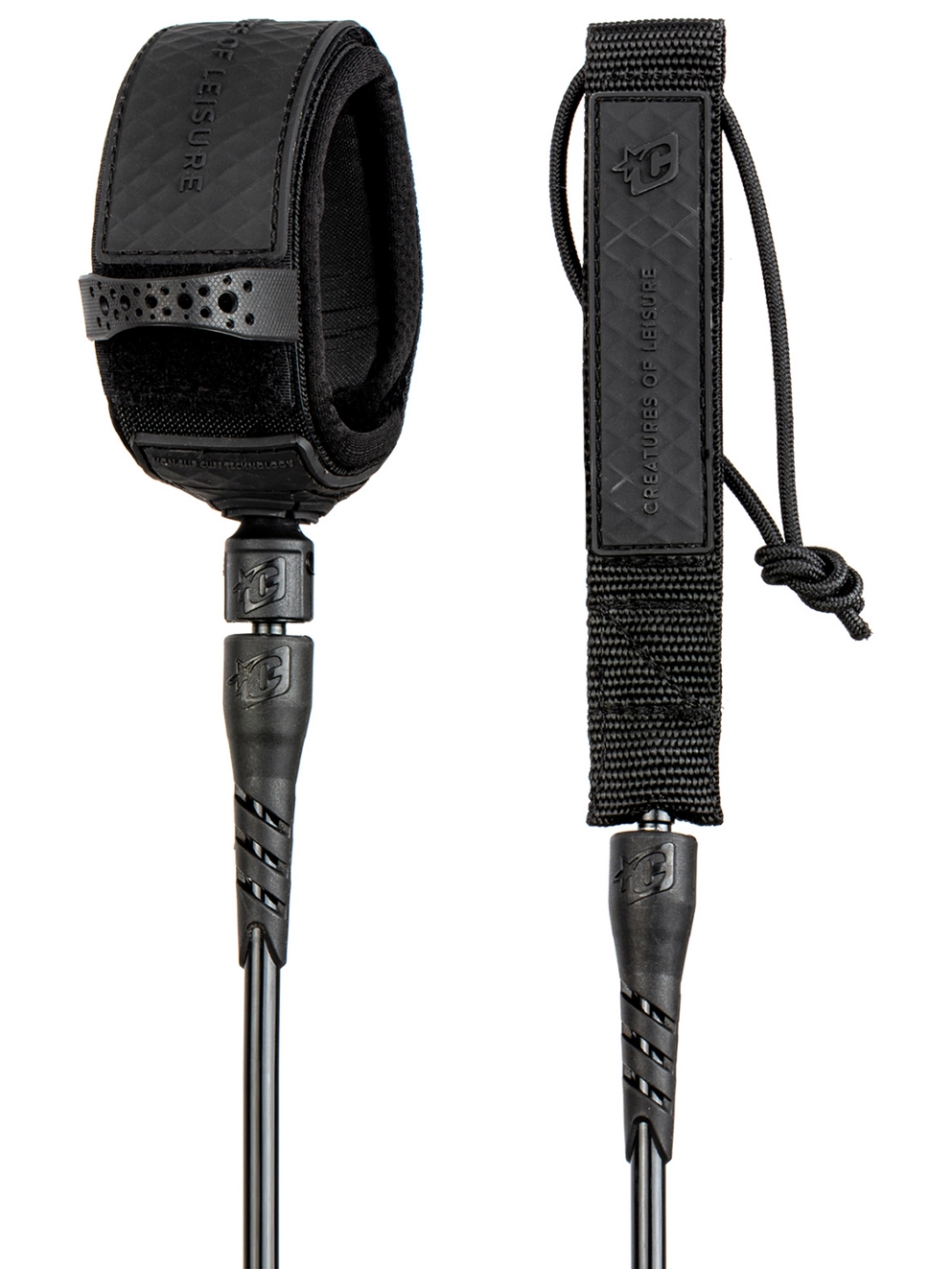 Creatures of Leisure Relliance Ankle Longboard 9' Leash black/black