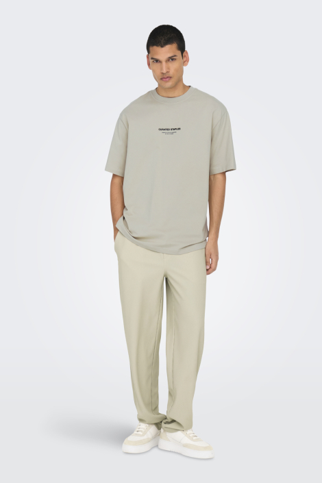 Only & Sons beige heren t-shirt