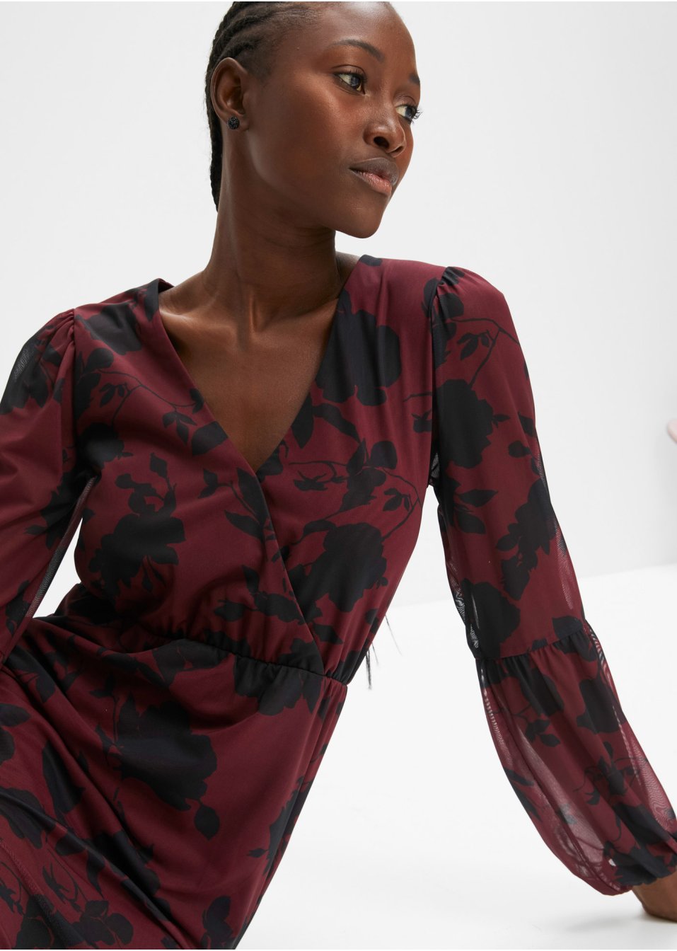 Robe en jersey mesh