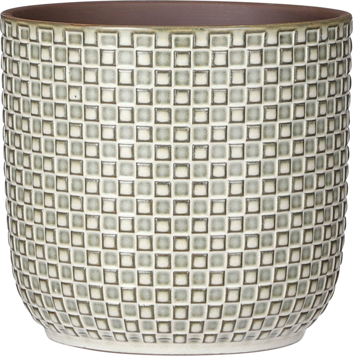 Mica Decorations bloempot Daan wit D 17 H 16 cm