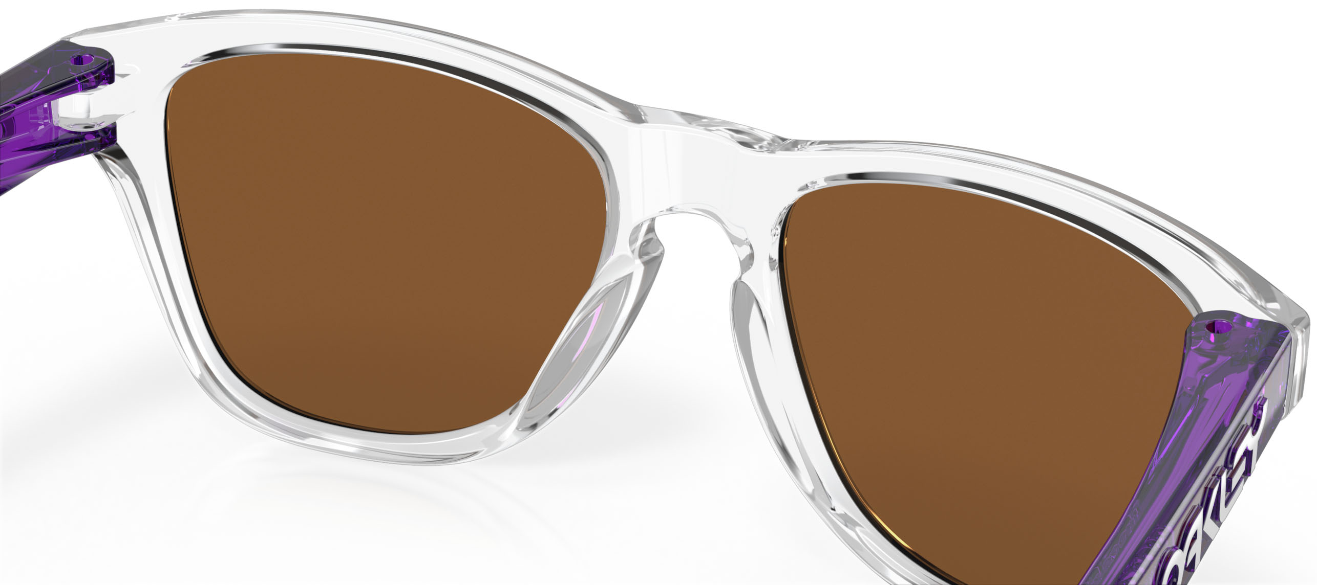 Frogskins XXS 0348/Clear w/Prizm Violet