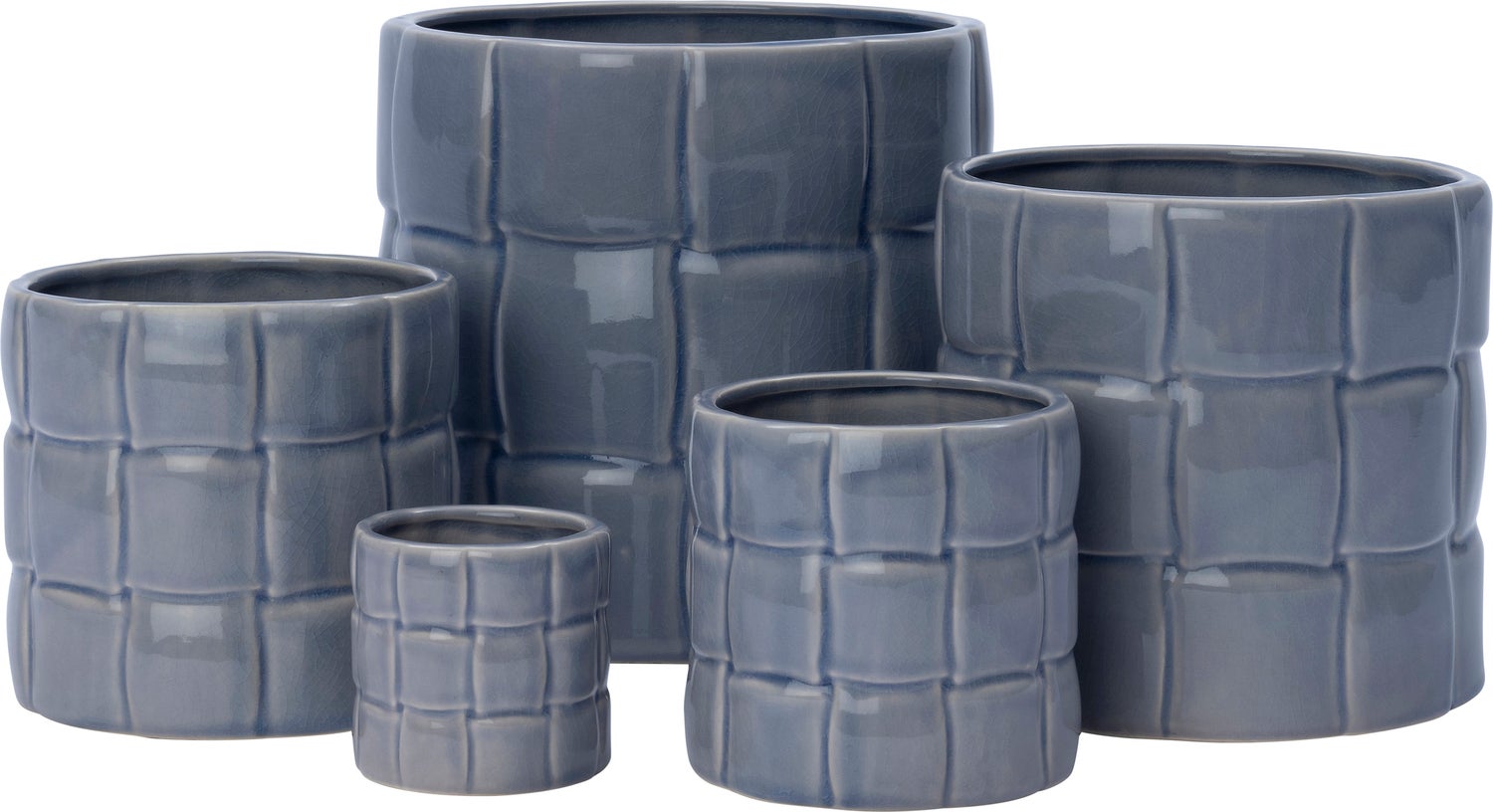 Intratuin bloempot Floris blauw D 18 H 17 cm