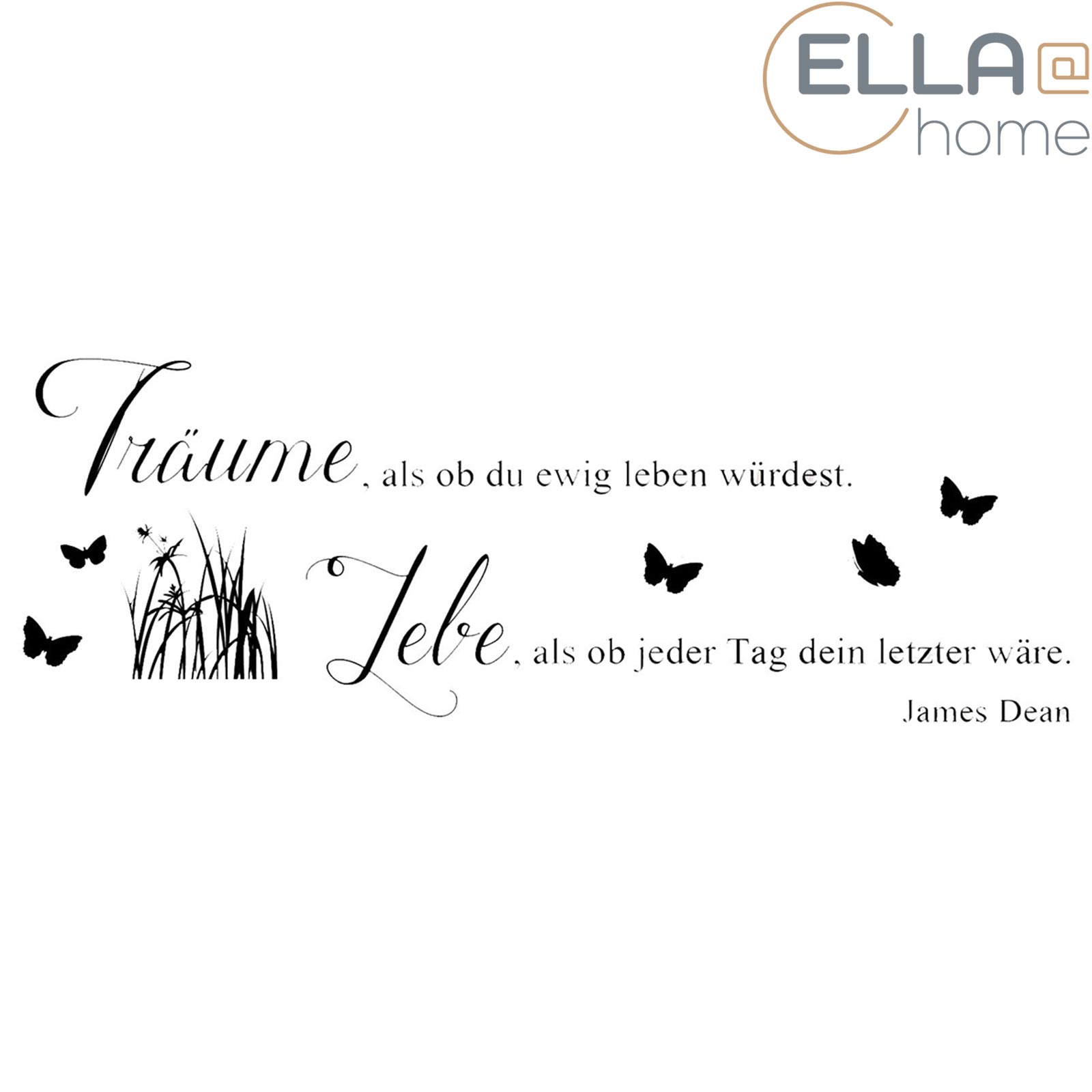 ELLA@home Wandtattoo - Spruch - James Dean - schwarz - selbstklebend