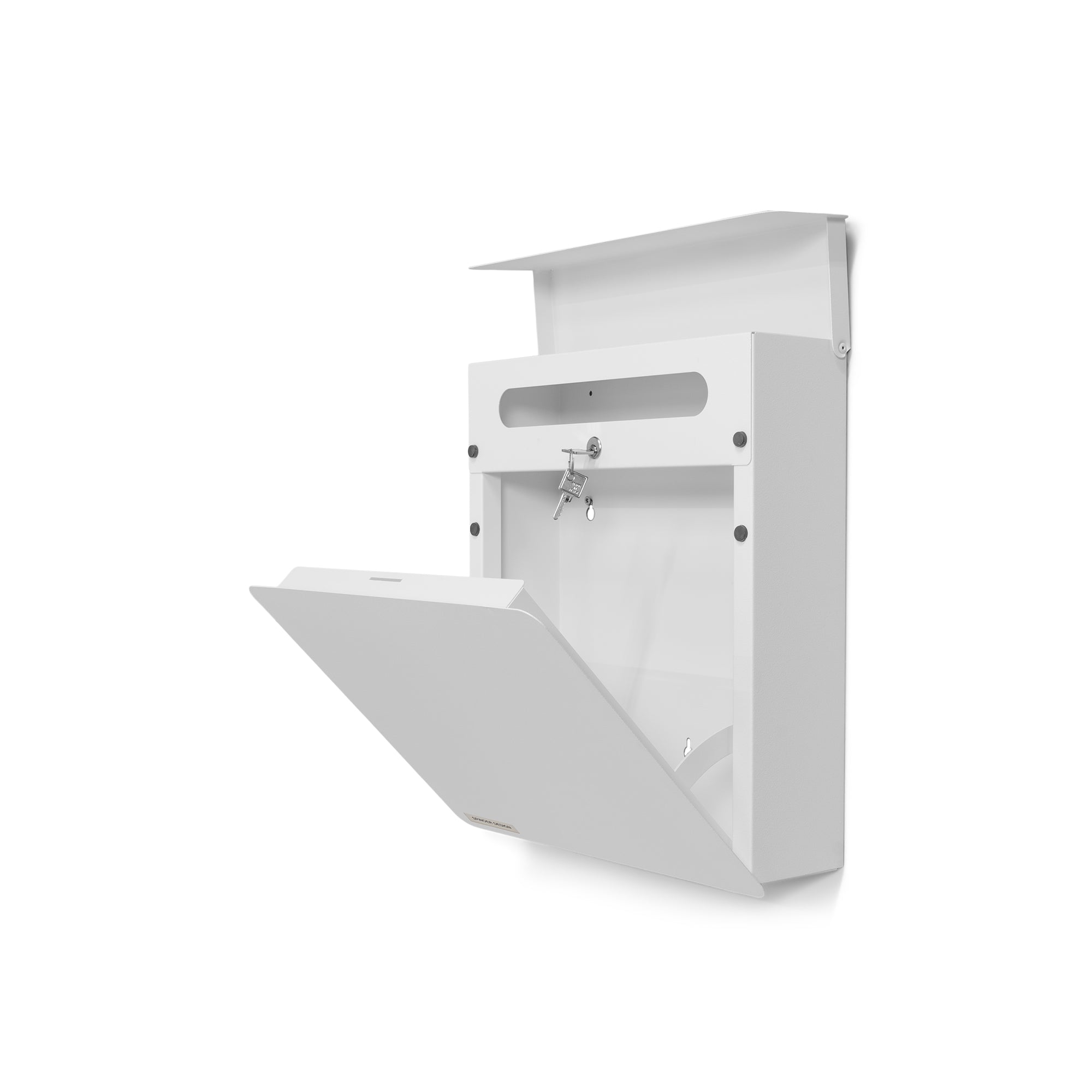 Spinder Design brievenbus Inbox - Wit - incl. sleutel