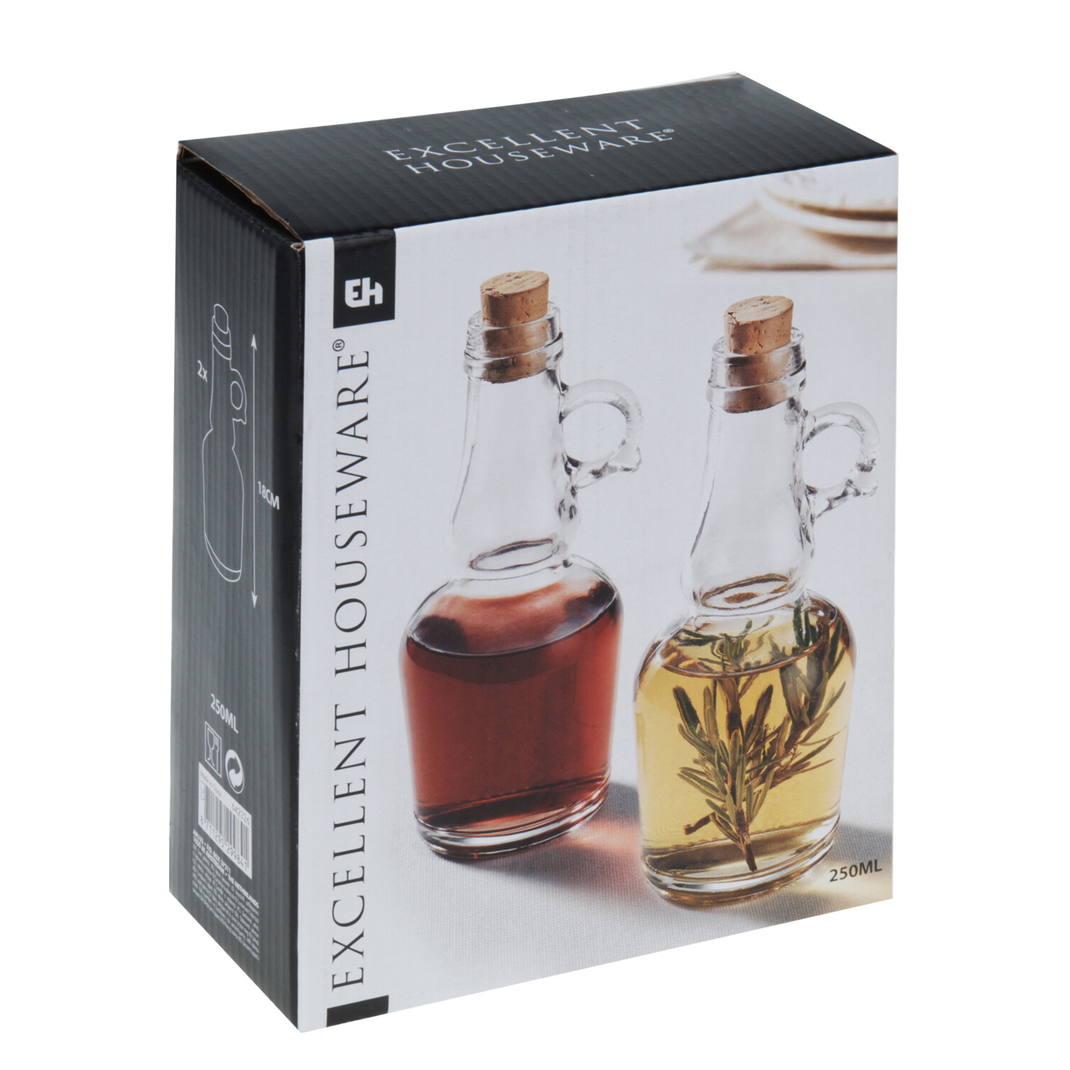Karaffe Essig/Öl 250 ml 2er Set
