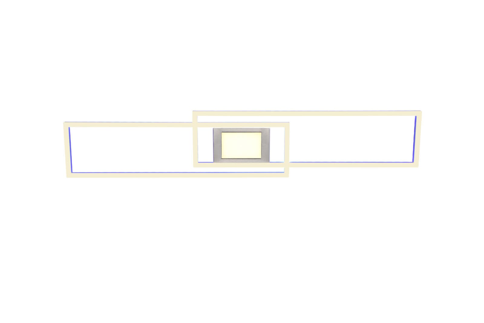 TRIO LED Deckenlampe GANADO 21 x 110 cm nickelfarbig