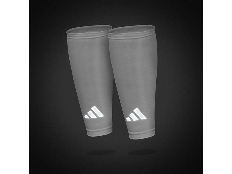 adidas Compression Calf Sleeves Weiss, S-M Kompressions-Wadenwärmer