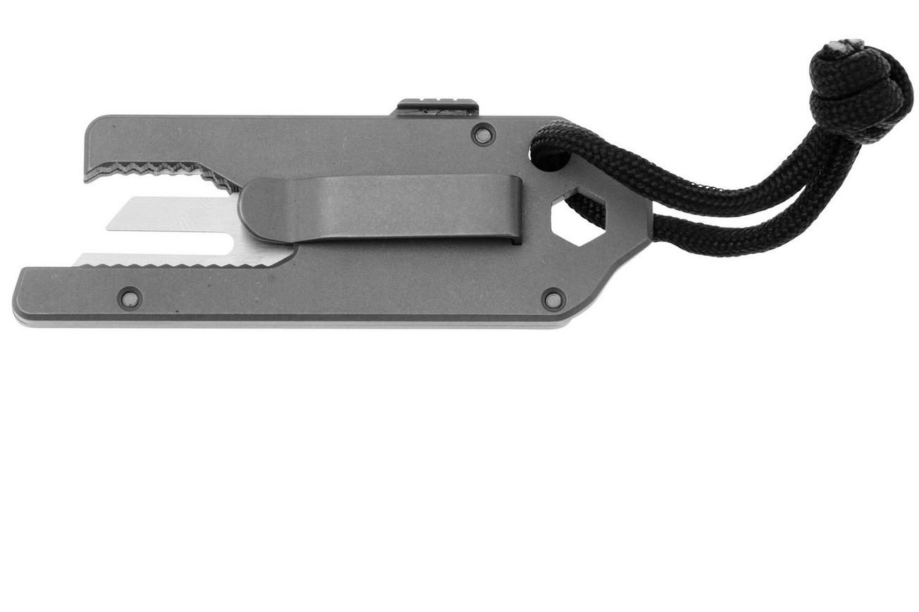 Big Idea Design TPT Slide Titanium Pocket Tool TPT-SW Stonewashed Titanium, utility mes